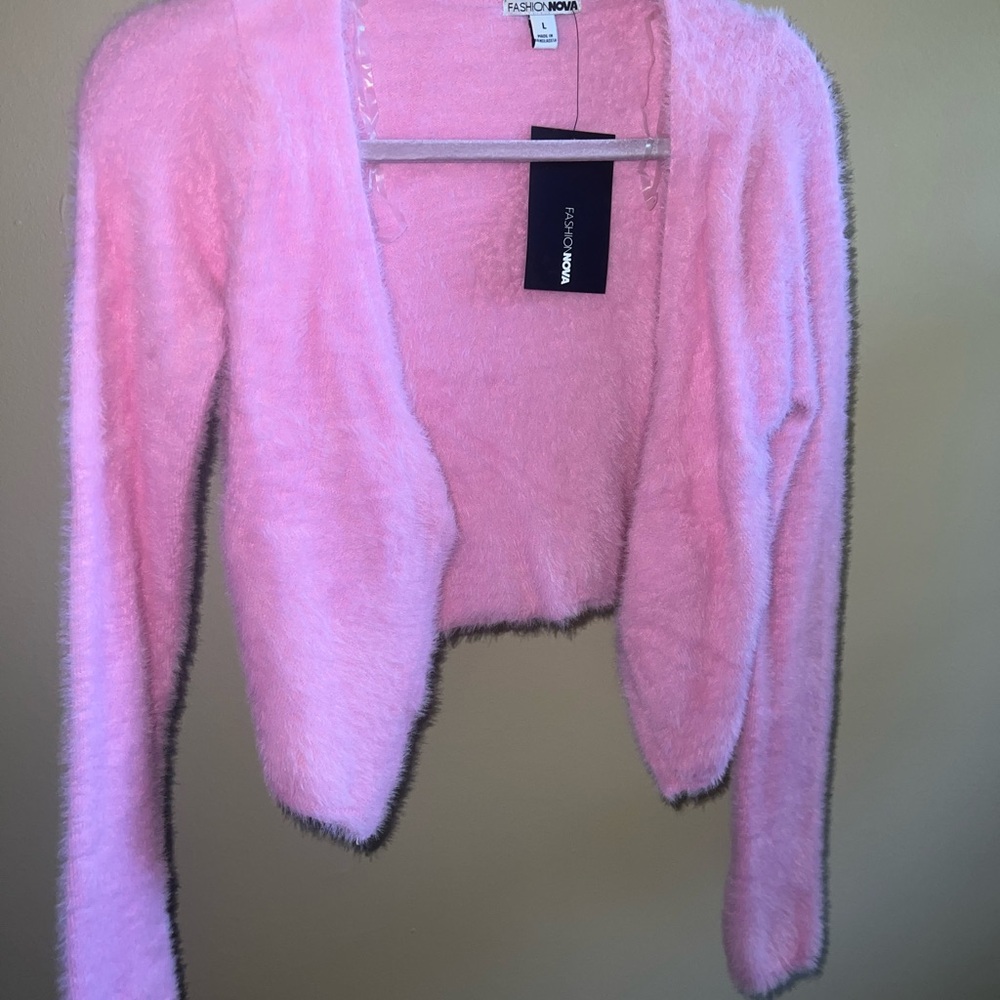 Fashion Nova Soft Pink Women's Cardigan
